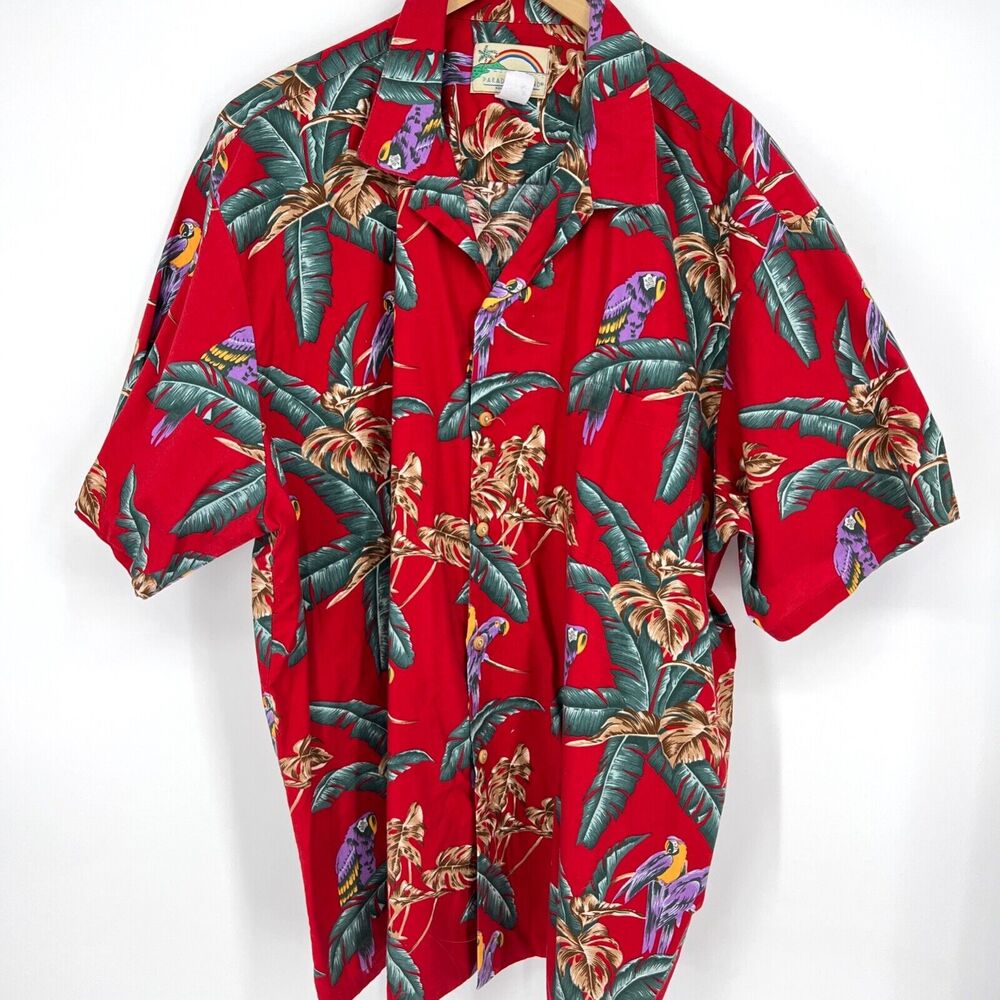 Vintage Paradise Found Jungle Birds Hawaiian Shirt 3XL